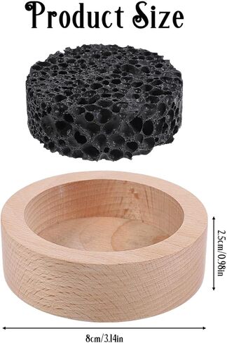 Passive Essential Oil Diffuser Rock Diffuser Natural Wood Base Aromatherapy for Decorating at Desk, Office, or Car and Gift-Giving in Saudi Arabia