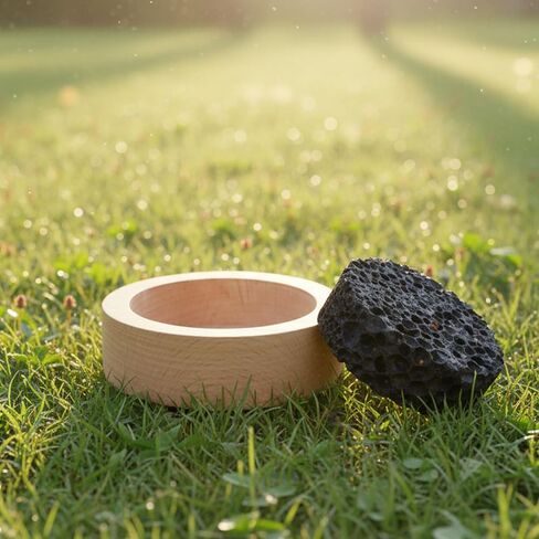 Passive Essential Oil Diffuser Rock Diffuser Natural Wood Base Aromatherapy for Decorating at Desk, Office, or Car and Gift-Giving in Saudi Arabia