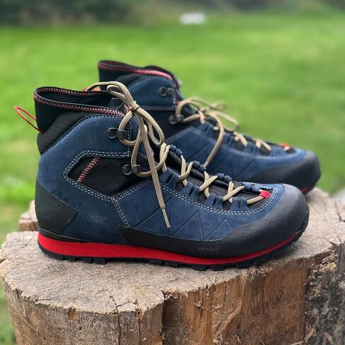 Alpina JOY Men’s Approach Boots – Super Light Leather Hiking Shoes with Waterproof Breathable Membrane, All Weather Grip Slip Resistant Outsole, Approach and Climbing Footwear, Made in Europe in Saudi Arabia