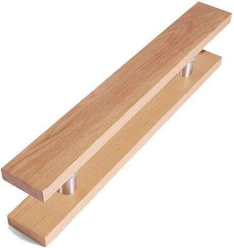 Solid Wood Commercial Push-Pull Glass Door Handle/Wooden Door Handle/Barn Door Pull Handle 5 Lengths(Length1000mm) in Saudi Arabia