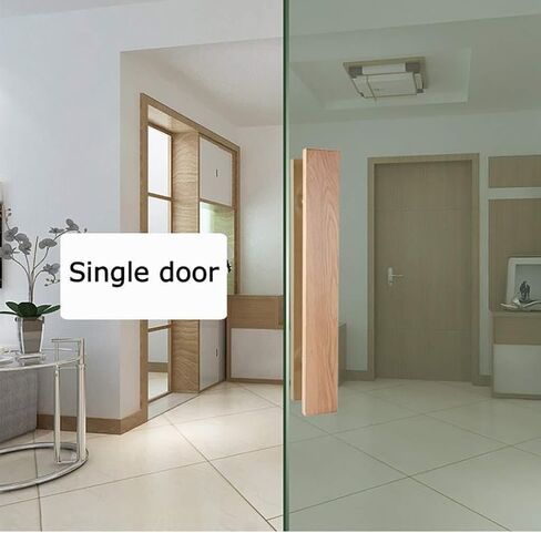 Solid Wood Commercial Push-Pull Glass Door Handle/Wooden Door Handle/Barn Door Pull Handle 5 Lengths(Length1000mm) in Saudi Arabia