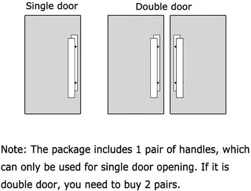 Solid Wood Commercial Push-Pull Glass Door Handle/Wooden Door Handle/Barn Door Pull Handle 5 Lengths(Length1000mm) in Saudi Arabia