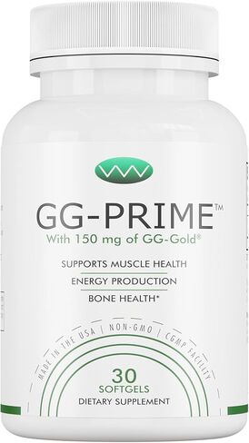 مكمل GG-Prime™ Geranylgeraniol - 150 مجم GG-Gold® من Annatto - يدعم إنتاج CoQ10 وصحة العضلات والعظام - 30 كبسولة هلامية in Saudi Arabia