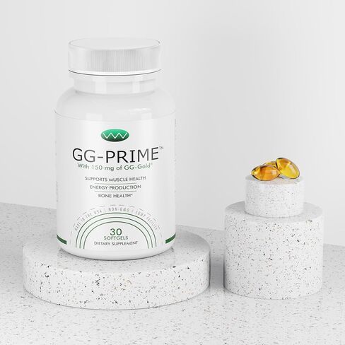مكمل GG-Prime™ Geranylgeraniol - 150 مجم GG-Gold® من Annatto - يدعم إنتاج CoQ10 وصحة العضلات والعظام - 30 كبسولة هلامية in Saudi Arabia