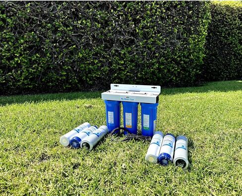 نظام تصفية المياه للمنزل بالكامل من MyWaterClub، 3 مراحل، مع مجموعتي فلتر إضافيتين، منفذ 3/4 بوصة in Kuwait