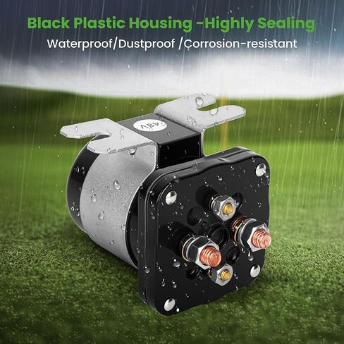 10L0L Golf Cart Solenoid 48 Volt 4 Terminal for EZGO Club Car Yamaha Electric Model, Heavy Duty Starter Solenoid #586 Series, Replaces 73231G01 101883601 JR1-H1950-00 in Kuwait