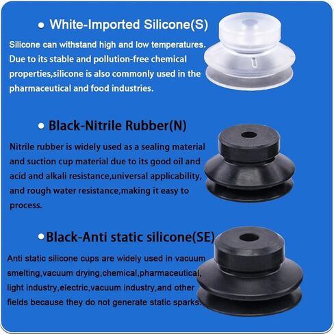 5pcs/Pack PJG Series Vacuum Suction Cups PJG-20/25/30/35/40 Industrial Pneumatic Components High-Power Suction Nozzle(PJG-30-S) in Saudi Arabia
