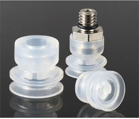 Manipulator vacuum sucker industry ZP3-T04/06/08/10/13 16S/N-B5 double-layer heat-resistant silicone suction nozzle pneumatic(ZP3-T04BN-B5) in Saudi Arabia