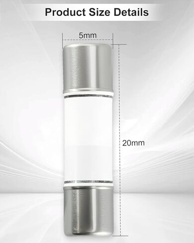5Pcs 0.5A HV510 500mA 600V AC/DC Ceramic Fuse 5x20mm for Digital Multimeter, Fast-Acting Ceramic Fuse, 0.79 x 0.2 in in Saudi Arabia