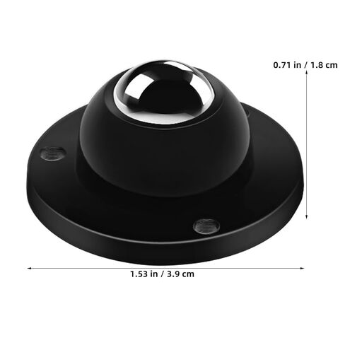 Luxshiny 12 Pcs Black Adhesive Mini Swivel Caster Wheels with Steel Balls, Self Adhesive Stick on Casters for Furniture, Small Appliances, and Mop Buckets, Heavy Duty Attachable Rolling in Saudi Arabia