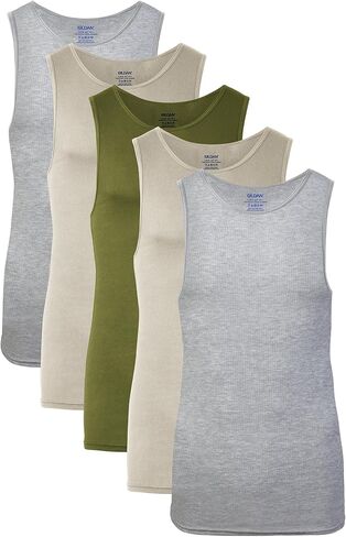 Gildan Men's A-Shirts Tanks Multipack in Saudi Arabia