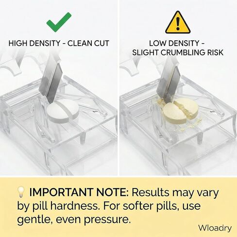 Pill Cutter, Precise 1/2 Pill Splitter for Small and Large Pills, Portable Medicine Divider with Storage Compartment, for Travel and Daily Use (Blue Clear Mini) in Saudi Arabia