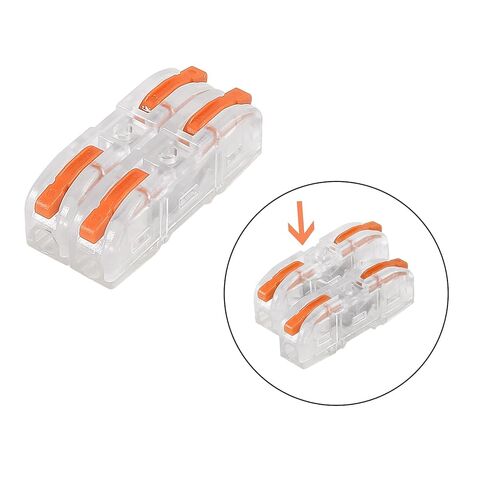 34pcs Lever Wire Connectors 1 in 1 Out Quick Connect Electrical Splicing Kit for Compact Inline Terminals 28-12 AWG in Saudi Arabia