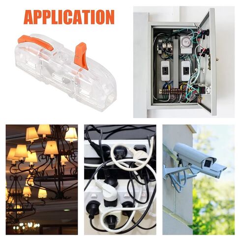 34pcs Lever Wire Connectors 1 in 1 Out Quick Connect Electrical Splicing Kit for Compact Inline Terminals 28-12 AWG in Saudi Arabia