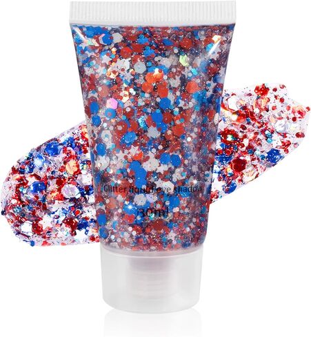 Mysense Royal Blue Body Glitter، حفلات المغني جل بريق الوجه، ملحقات مهرجان الموسيقى الهذيان، مكتنزة حورية البحر بريق الترتر الوجه زينة شعر العين، بريق طلاء الوجه الأزرق ماكياج للنساء، 30 جرام in Saudi Arabia