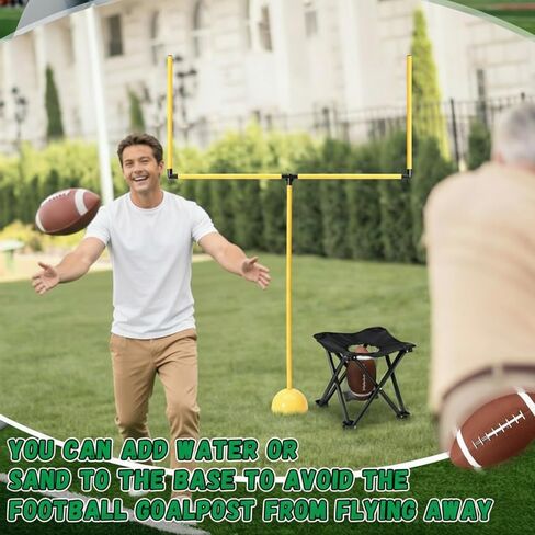 Realspring 2 Set Football Goal Post Yard Football Chairs Outdoor Games Outdoor Toss Goal Post Set for Backyard, Beach, Park, Tournaments, Sports Training in Saudi Arabia