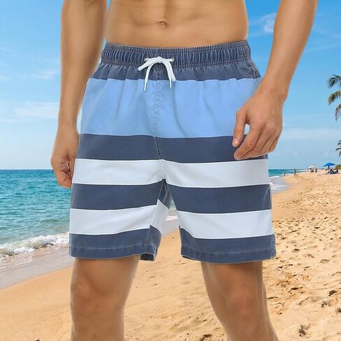Men's Board Swim Shorts Classic Swimwear Quick Dry Surf Trunks in Saudi Arabia