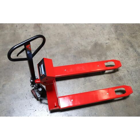 مقياس رافعة البليت Liberty LS-5000-E - معيار مُجمَّع 5000 رطل × 1 رطل - شاحنة رافعة يدوية للمستودعات الصناعية الفولاذية شديدة التحمل مع مقياس مدمج وشوك منخفضة المستوى ومؤشر LS-7516 in Kuwait