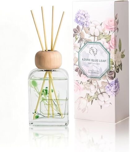Reed Diffuser Set, 3.4 fl oz - Elegant Home Fragrance with Sticks - Long-Lasting Scented Oil Reed Diffuser for Bedroom, Bathroom Shelf Decor & Office (Dusty Lilac) in Saudi Arabia