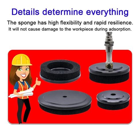 Robotic Sponge Vacuum Suction Cup (Sizes: 40/50/80/100/120/150/200MM) – Designed for Uneven/Irregular Surfaces(100mm) in Saudi Arabia