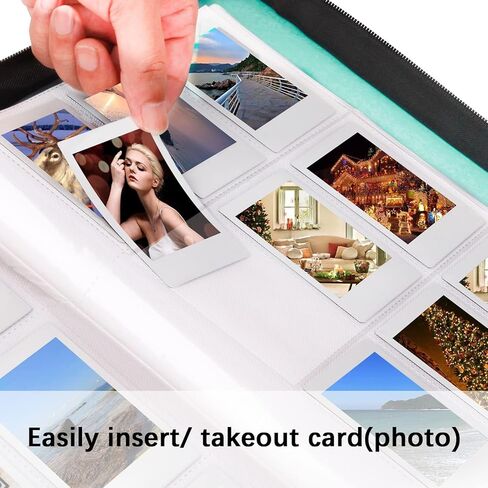 كتاب ألبوم الصور 540 جيبًا لكاميرا Fujifilm Instax Mini 12 11 9 8+8 7+ 90 40 LiPlay EVO الفورية، Polaroid Snap/Snap Touch/PIC-300P/Z2300/ طابعة فورية SocialMatic Zip (أبيض صلصال) in Kuwait