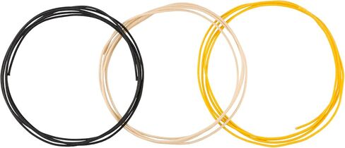 Pure Vintage Cloth Wire, 22 AWG, Black, White, Yellow, 5' in Saudi Arabia