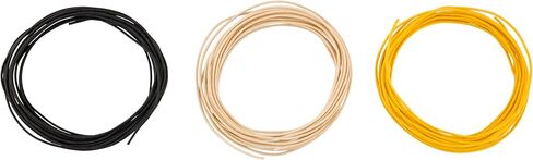 Pure Vintage Cloth Wire, 22 AWG, Black, White, Yellow, 5' in Saudi Arabia