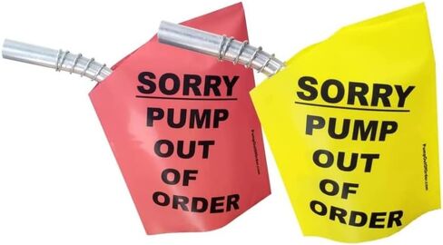 GXMark Sorry Pump Out of Order Service Gas Cover Reusable Nozzle Hood Bag (6 Pack, Yellow) in Saudi Arabia
