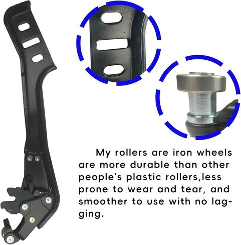 Transit Right Sliding Door Roller Hinge Set Upper Middle Lower Compatible with 2015-2019 Transit 150 250 350 350HD Passenger Side Power Center Door Roller Assembly Replaces BK31V25000AG in Saudi Arabia