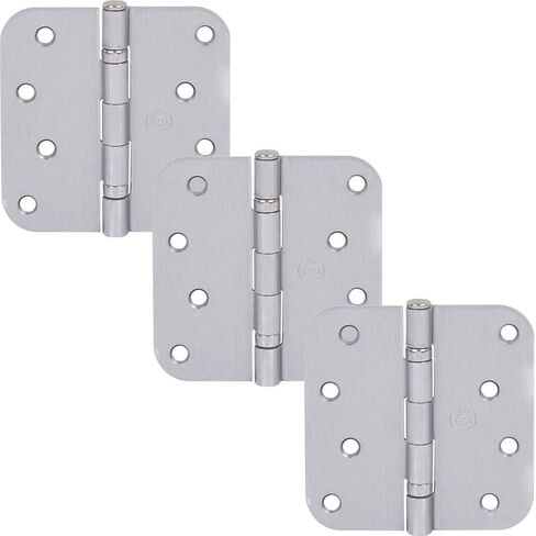 مفصلات أبواب بمحامل كروية مقاس 4 بوصات من Stone Harbour Hardware، زاوية نصف قطرها 5/8 بوصة، نحاس عتيق، 3 عبوات in Kuwait