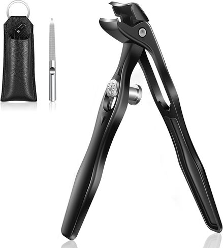 Wide Open Toenail Clippers for Seniors Thick Nails-No Splash Nail Clippers for Men-Heavy Duty Toe Nail Clippers for Women with Nail File-Fingernail Clipper with Catcher- Good Looking in Saudi Arabia