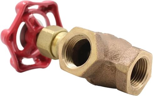 1Pcs Class 150 Cast Bronze Globe Valve Angle Valve(DN25) in Saudi Arabia