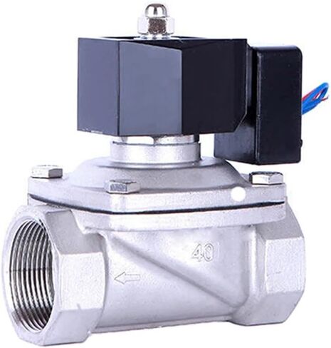 Solenoid Valve Normally Closed Stainless Steel Female Thread Coil 12V 24V 220V 1Pcs(NBR-SEAL_12VDC) in Saudi Arabia