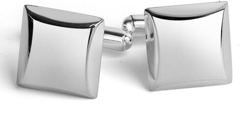 Sterling Engravable Cushion Cufflink Luxury Men's Cuff Links With Elegant Gift Box | Crafted With .925 Sterling Silver | Suitable for All Occasions in Saudi Arabia