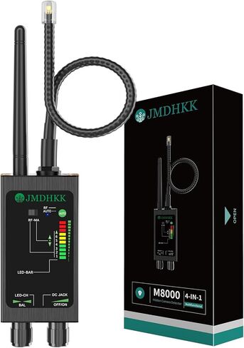 JMDHKK M8000 كاشف الكاميرا المخفية ، كاشف الأخطاء ، مكتشف الكاميرا ، كاشف أجهزة التنصت للفنادق ، الرحلات ، المركبات ، المكاتب ، غرف التركيب العامة (أسود) in Kuwait