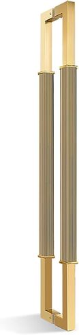 Door Pull Handle Modern Sliding Glass Door Handle, 60cm/80cm/120cm Long Double Sided Door Push Bar, for Wood/Metal/Commercial/Iron Doors, Easy to Install (Color : Rose Gold, Size : 60cm/24in in Saudi Arabia