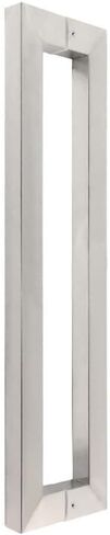Heavy Duty Stainless Steel Square Tube Commercial Push-Pull Door Handle/Glass Door Handle/Wooden Door Handle 5 Lengths(Length1200mm) in Saudi Arabia