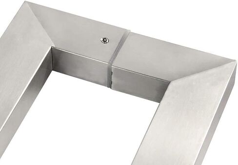Heavy Duty Stainless Steel Square Tube Commercial Push-Pull Door Handle/Glass Door Handle/Wooden Door Handle 5 Lengths(Length1200mm) in Saudi Arabia