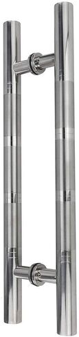 Glass Door Handle 201 Stainless Steel Single Door Push-Pull Door Handle Suitable for Shops/Offices/Hotels 8 Models(120 x 80cm) in Saudi Arabia