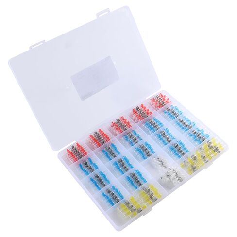 330PCS Solder Seal Wire Connectors Kit,Waterproof Butt Connectors 26-10 Gauge Marine Grade Heat Shrink Wire Connectors,Insulated Electrical Connectors Butt Splice in Saudi Arabia