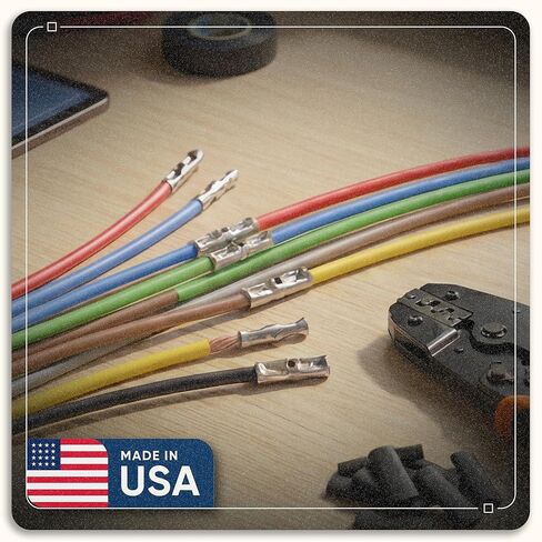 Sherco-Auto 200 Piece 22-18 Gauge Non-Insulated Butt Connectors - Made in USA in Saudi Arabia