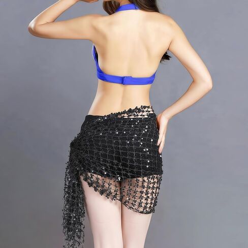 Women Two-in-one Belly Dance Hip Scarf Dance Shawl Veil Wrap Fashion Belt Lightweight Multiple Usages in Saudi Arabia
