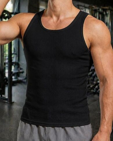 Men's Undershirts Tank Tops Sleeveless, Slimming Body Shaper Compression Shirts in Saudi Arabia
