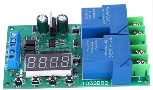 محرك متعدد الوظائف 30A12V، وحدة تحكم عكسية أمامية، مرحل تبديل حد تأخير إيقاف التشغيل، تيار الاستعداد 22 مللي أمبير، تيار العمل 109 مللي أمبير in Saudi Arabia