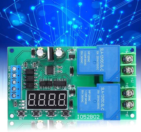 محرك متعدد الوظائف 30A12V، وحدة تحكم عكسية أمامية، مرحل تبديل حد تأخير إيقاف التشغيل، تيار الاستعداد 22 مللي أمبير، تيار العمل 109 مللي أمبير in Saudi Arabia