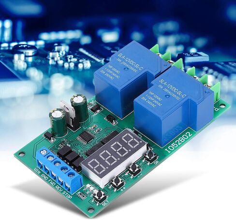 محرك متعدد الوظائف 30A12V، وحدة تحكم عكسية أمامية، مرحل تبديل حد تأخير إيقاف التشغيل، تيار الاستعداد 22 مللي أمبير، تيار العمل 109 مللي أمبير in Saudi Arabia