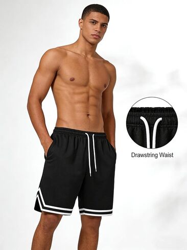 1PC Basketball Shorts for Men, Men's Quick Dry Lightweight Mesh Athletic Shorts in Saudi Arabia