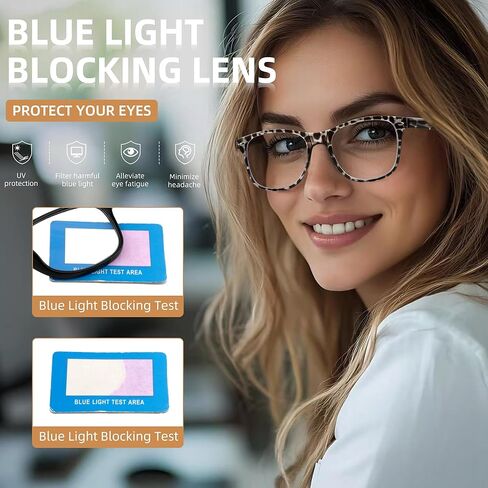 HIYANJN 3 Pack Bifocal Reading Glasses For Women Men Blue Light Computer Readers Clear Top Oval Frame With Spring Hinger in Saudi Arabia