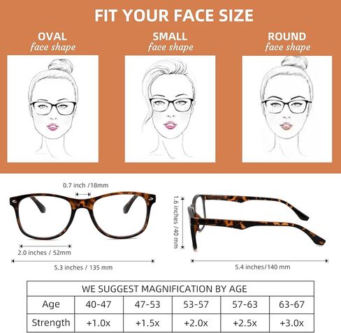 HIYANJN 3 Pack Bifocal Reading Glasses For Women Men Blue Light Computer Readers Clear Top Oval Frame With Spring Hinger in Saudi Arabia