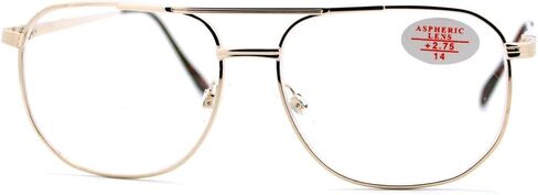 Clear Lens Glasses With Bifocal Reading Lens Vintage Square Spring Hinge in Saudi Arabia